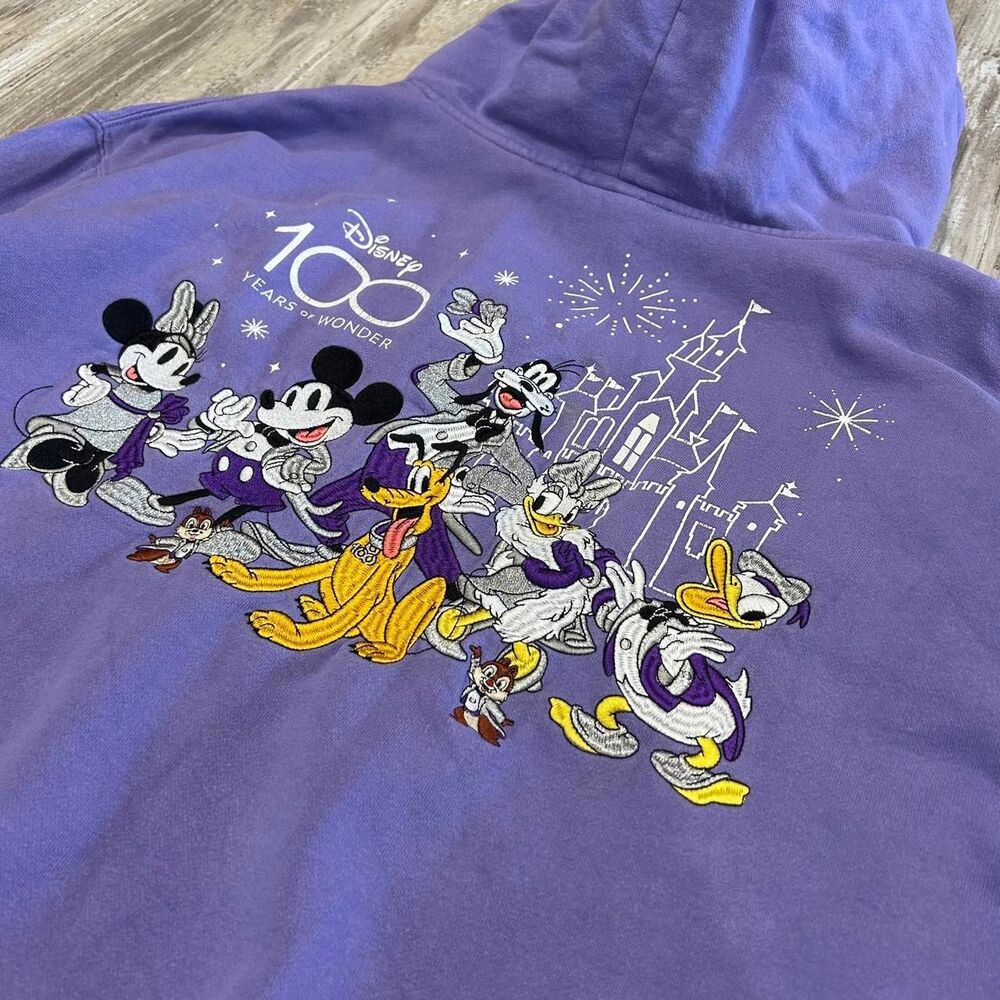 Disney 100 Women's purple Mickey Mouse hoodie